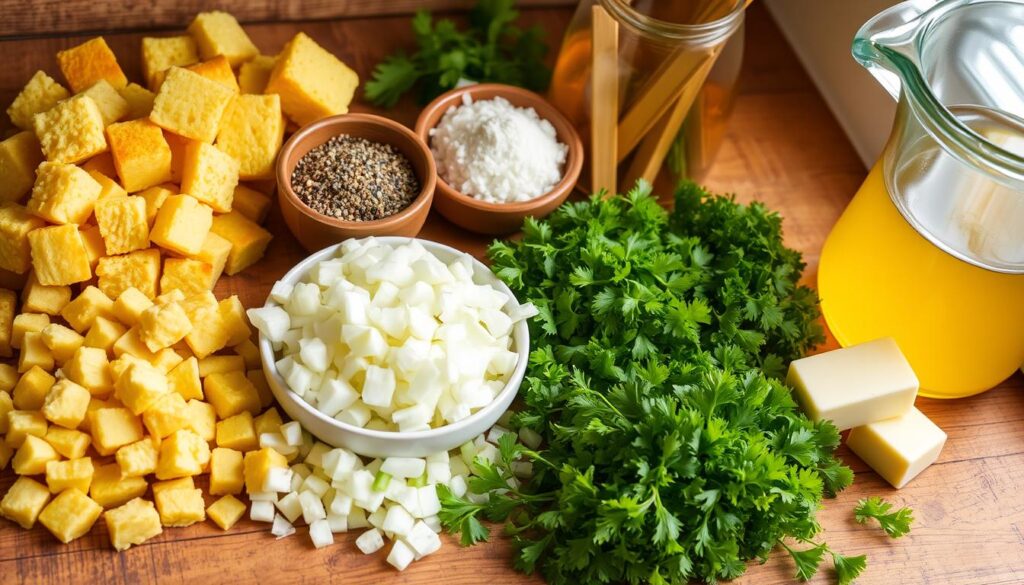 Ingredients for Cornbread Stuffing