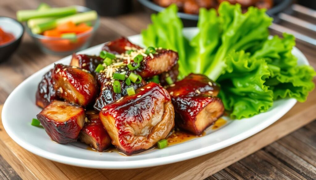 Korean BBQ Pork Belly Burnt Ends