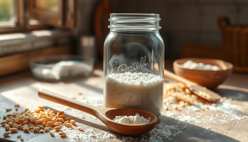 sourdough starter preparation